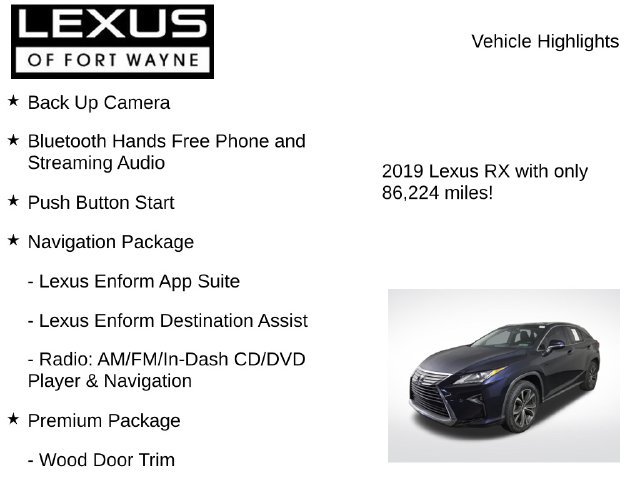 Used 2019 Lexus RX 350 AWD w/ Navigation Package image 8