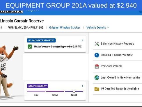 Used 2023 Lincoln Corsair Reserve w/ Equipment Group 201A AWD/4WD image 4