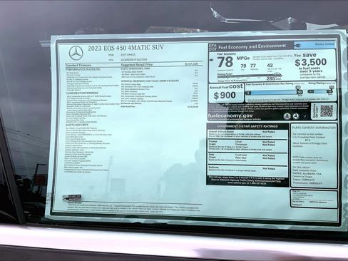 Used 2023 Mercedes-Benz EQS 450+ 4MATIC SUV image 17