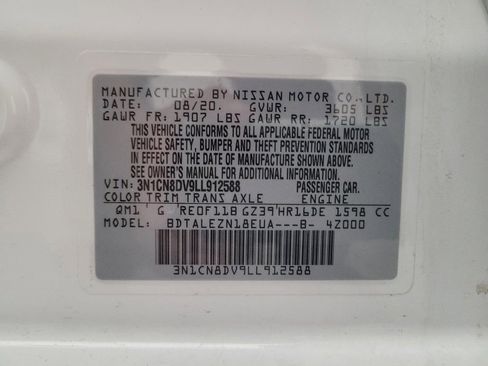 Used 2020 Nissan Versa S FWD image 33