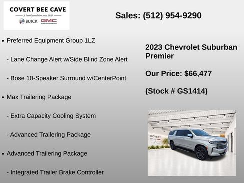 Used 2023 Chevrolet Suburban Premier w/ Max Trailering Package AWD/4WD image 31