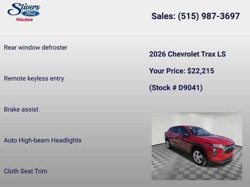 Used 2026 Chevrolet Trax LS FWD image 16