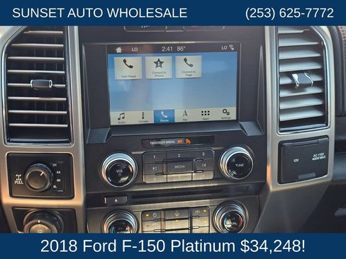 Used 2018 Ford F150 Platinum w/ Max Trailer Tow Package AWD/4WD image 32