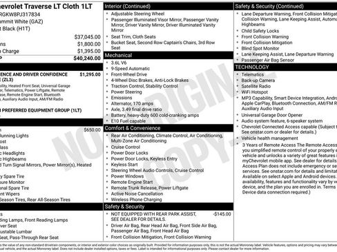 Certified 2023 Chevrolet Traverse LT FWD image 4