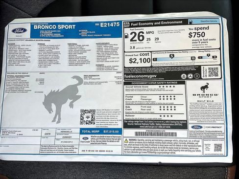 Used 2024 Ford Bronco Sport Outer Banks AWD/4WD image 13