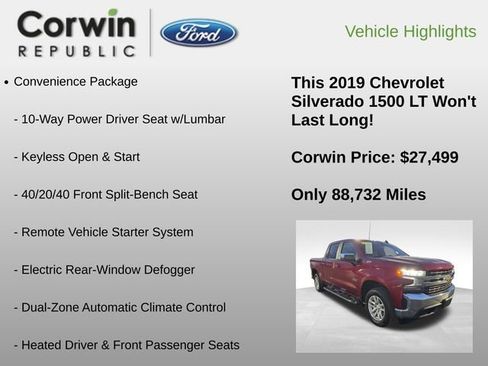 Used 2019 Chevrolet Silverado 1500 LT w/ Texas Edition image 6