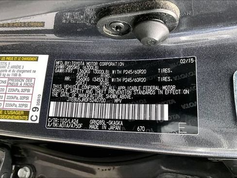 Used 2015 Toyota 4Runner Limited AWD/4WD image 19
