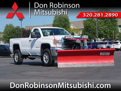 Used 2015 GMC Sierra 3500 4x4 Regular Cab w/ Snow Plow Prep Package image 1