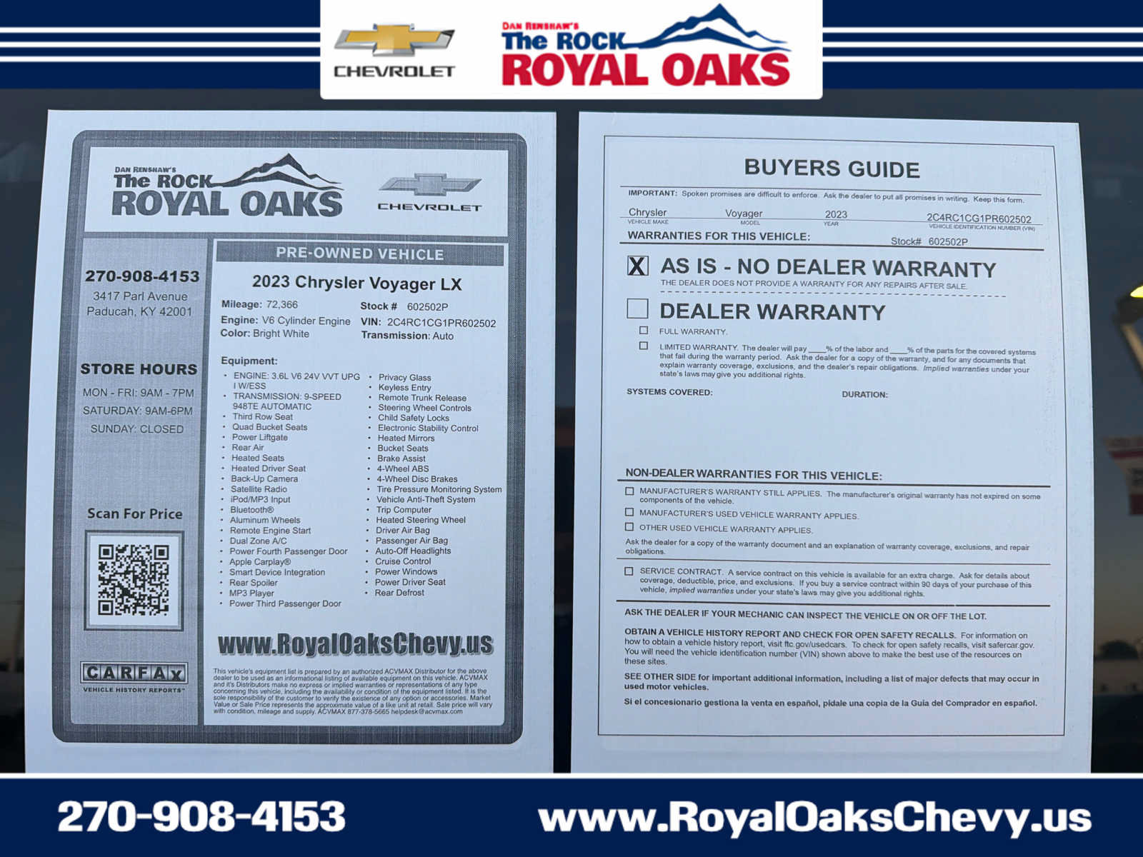 Used 2023 Chrysler Voyager LX FWD image 13