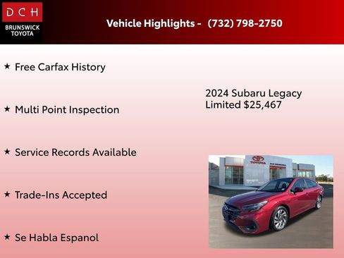 Used 2024 Subaru Legacy Limited image 4
