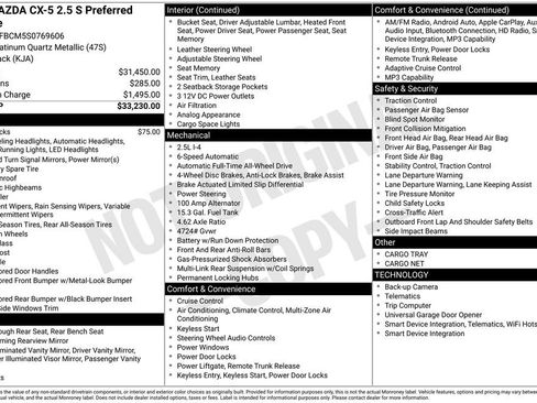 New 2025 MAZDA CX-5 AWD 2.5 S w/ Preferred Package image 6