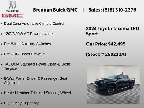 Used 2024 Toyota Tacoma TRD Sport w/ TRD Sport Premium Package AWD/4WD image 24