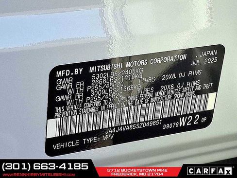 New 2025 Mitsubishi Outlander SE image 18