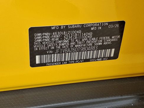 New 2026 Subaru WRX tS AWD/4WD image 18
