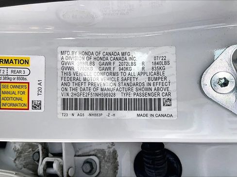 Used 2022 Honda Civic Sport image 16