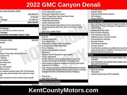 Used 2022 GMC Canyon Denali
