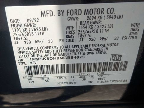 Used 2022 Ford Explorer XLT w/ Equipment Group 202A AWD/4WD image 20