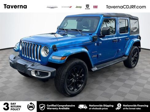 Used 2021 Jeep Wrangler Unlimited Sahara w/ Cold Weather Group AWD/4WD image 1