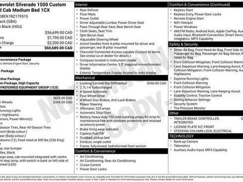 Used 2024 Chevrolet Silverado 1500 Custom AWD/4WD image 3