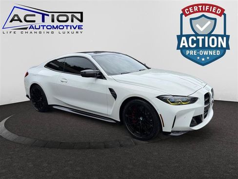 Used 2021 BMW M4 Coupe w/ M Carbon Exterior Package RWD image 1