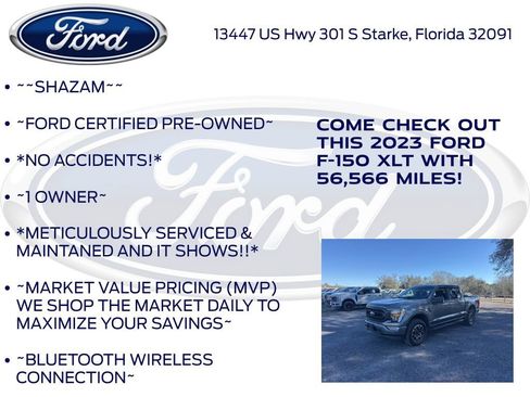 Certified 2023 Ford F150 XLT w/ Equipment Group 302A High image 6