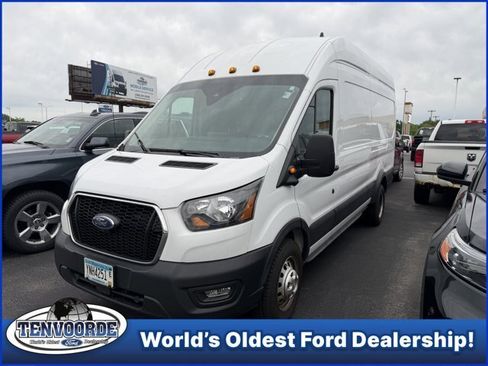 Certified 2023 Ford Transit 350 148 High Roof Extended DRW w/ Load Area Protection Package RWD image 1