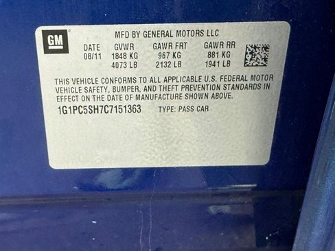 Used 2012 Chevrolet Cruze LS w/ Connectivity Package image 27