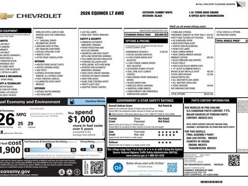 New 2026 Chevrolet Equinox LT w/ Convenience Package II AWD/4WD image 4