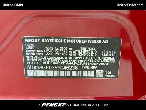 Used 2025 BMW X3 xDrive30 w/ Premium Package AWD/4WD image 14