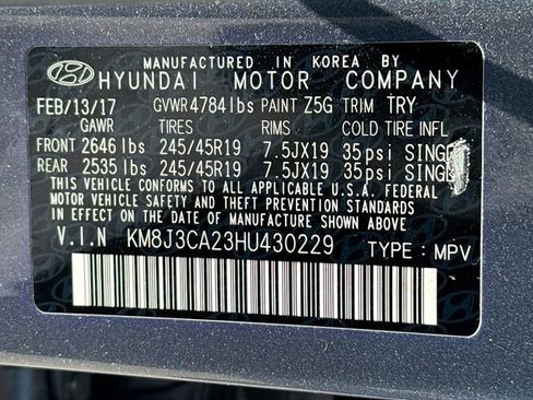 Used 2017 Hyundai Tucson Sport AWD/4WD image 13
