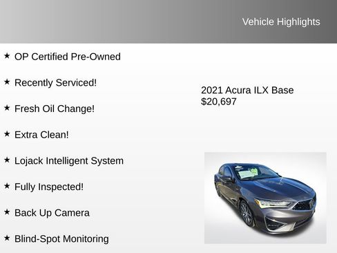 Used 2021 Acura ILX w/ Premium Package image 4
