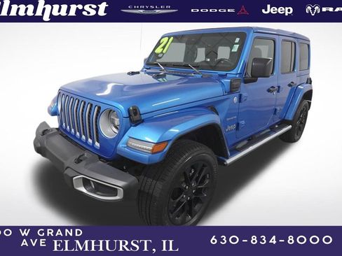 Used 2021 Jeep Wrangler Unlimited Sahara 4xe w/ Cold Weather Group image 1
