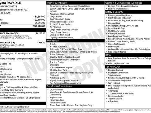 Used 2024 Toyota RAV4 XLE w/ Convenience Package AWD/4WD image 23