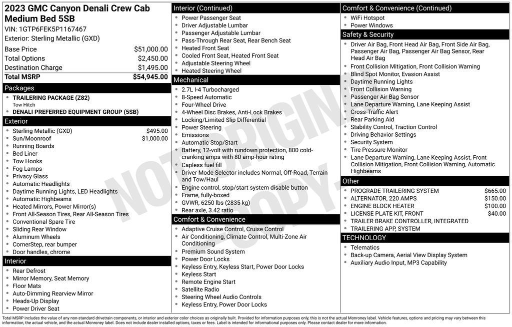 Used 2023 GMC Canyon Denali AWD/4WD image 28