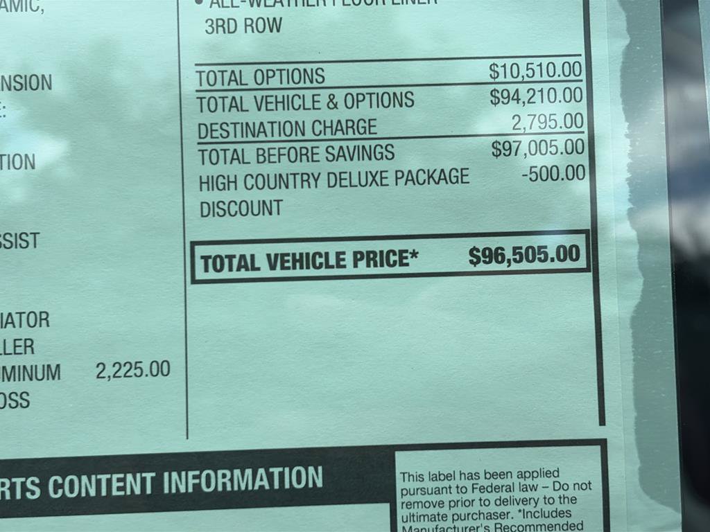 New 2026 Chevrolet Tahoe High Country AWD/4WD image 34