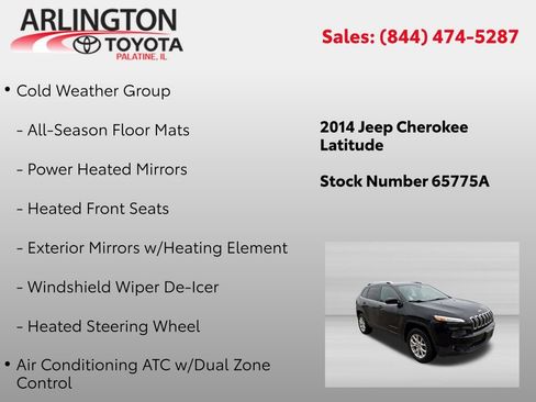 Used 2014 Jeep Cherokee Latitude w/ Comfort/Convenience Group AWD/4WD image 2