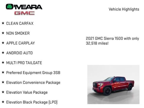 Used 2021 GMC Sierra 1500 Elevation w/ Preferred Package AWD/4WD image 8