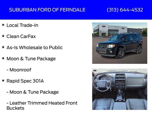 Used 2011 Ford Escape Limited w/ 301A Rapid Spec Order Code image 4