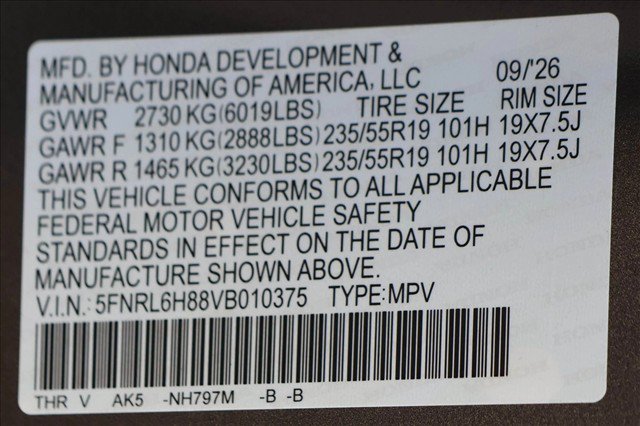 New 2027 Honda Odyssey Touring image 23