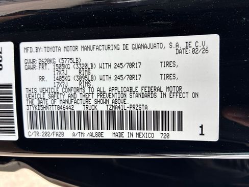 New 2026 Toyota Tacoma SR image 45