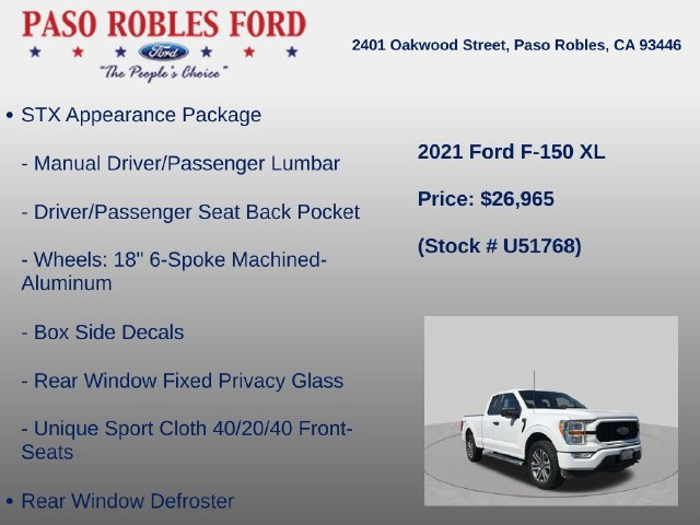 Used 2021 Ford F150 XL w/ Equipment Group 101A High AWD/4WD image 12