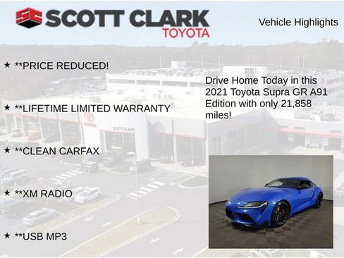 Used 2021 Toyota Supra A91 Edition w/ Driver Assist Package RWD image 12