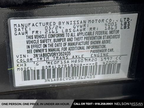 Certified 2024 Nissan Sentra SV FWD image 29