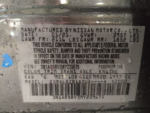 Used 2021 Nissan Sentra S FWD image 33
