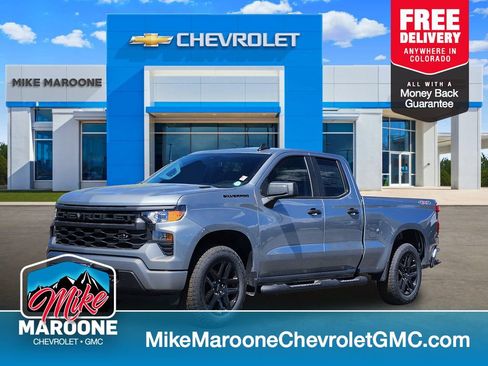 New 2026 Chevrolet Silverado 1500 Custom w/ Turbomax Blackout Package AWD/4WD image 1