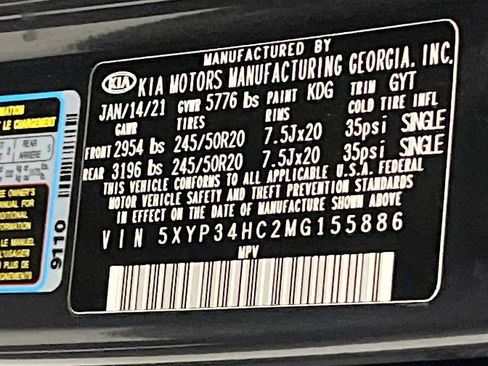 Used 2021 Kia Telluride EX w/ EX Premium Package FWD image 35