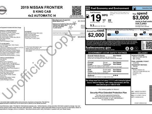 Used 2019 Nissan Frontier S image 4