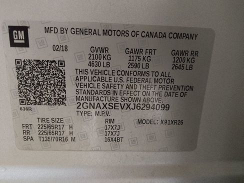 Used 2018 Chevrolet Equinox LT image 33