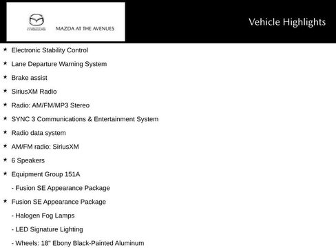 Used 2019 Ford Fusion SE w/ Equipment Group 151A image 10