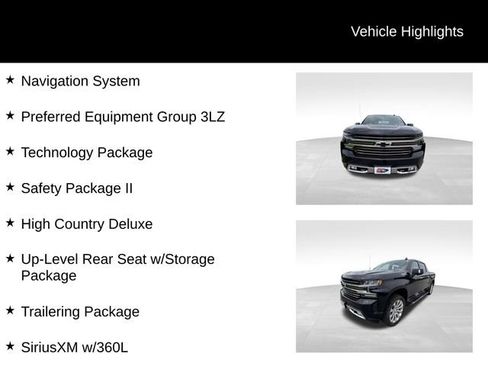 Used 2020 Chevrolet Silverado 1500 High Country w/ Technology Package AWD/4WD image 13